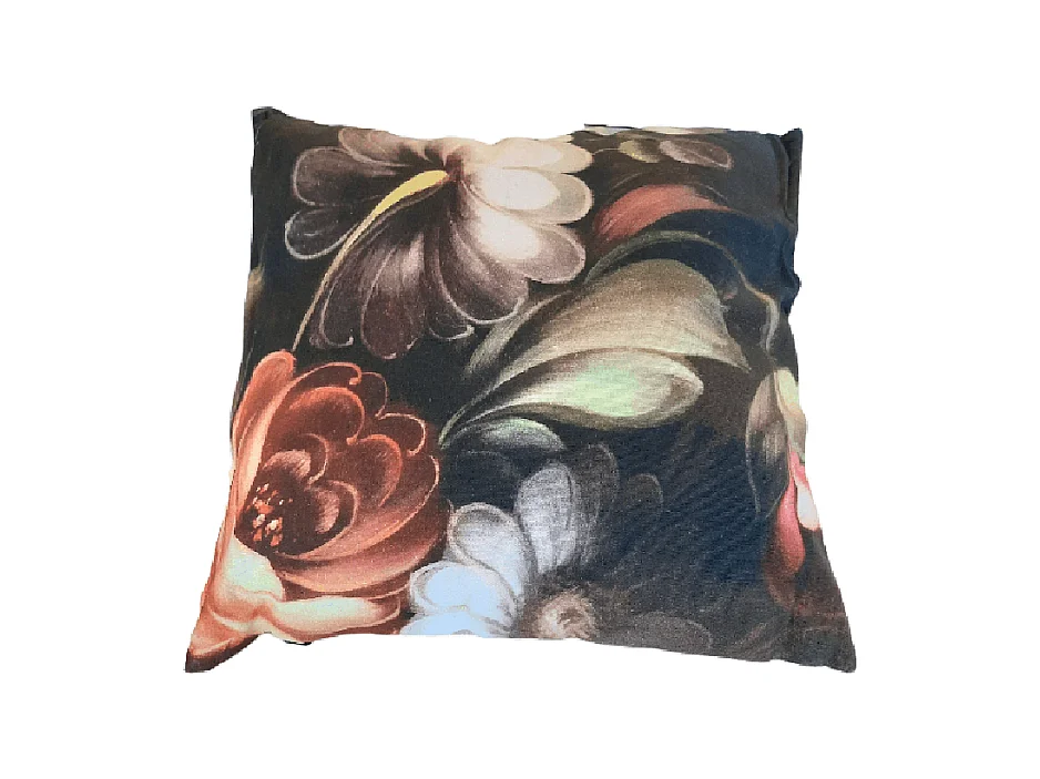 Sierkussens Furnilux - Zwart Bruin 45x45 cm - Set van 2