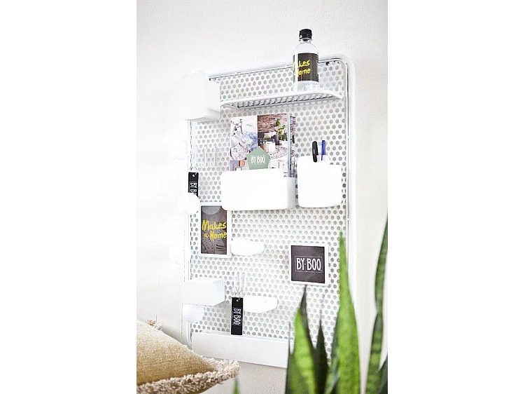 Support mural Furnilux - Métal Blanc 80x50x9 cm - Handy Design