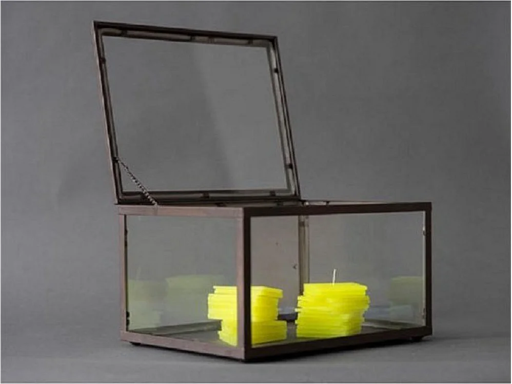 Vitrine - Anthracite - 36x27x21 cm - Grand format