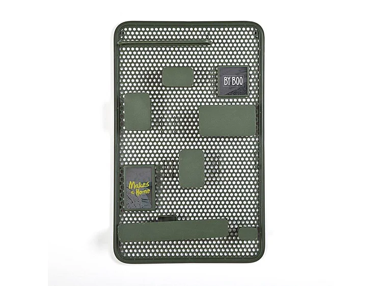 Wandrek Furnilux - Metaal Groen 80x50x9 cm