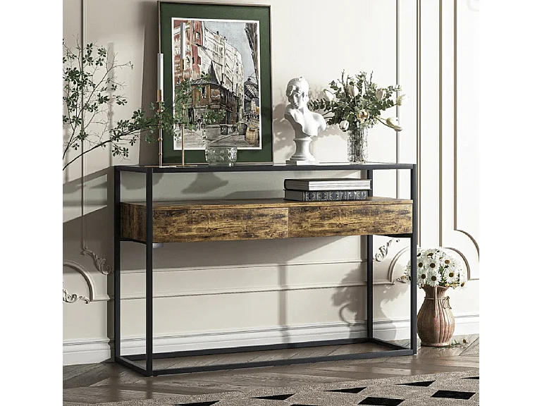 Table d'appoint Echo - verre - 120x40x80