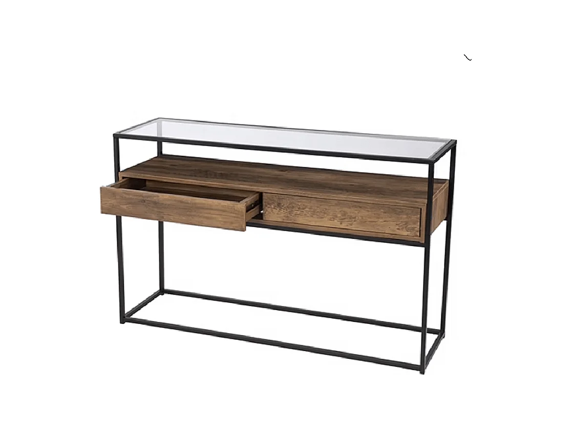 Table d'appoint Echo - verre - 120x40x80