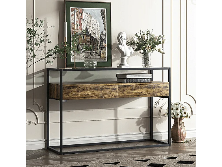 Table d'appoint Echo - verre - 120x40x80