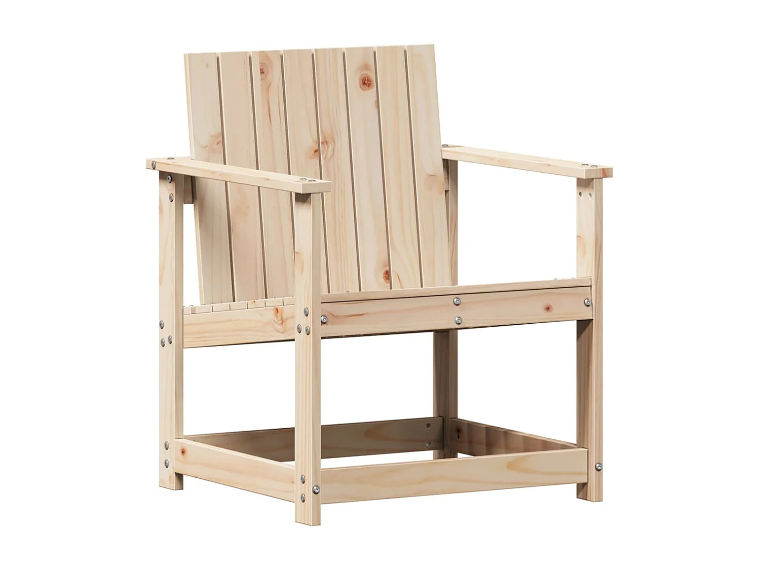 3-tlg. Garten-Lounge-Set Massivholz Kiefer