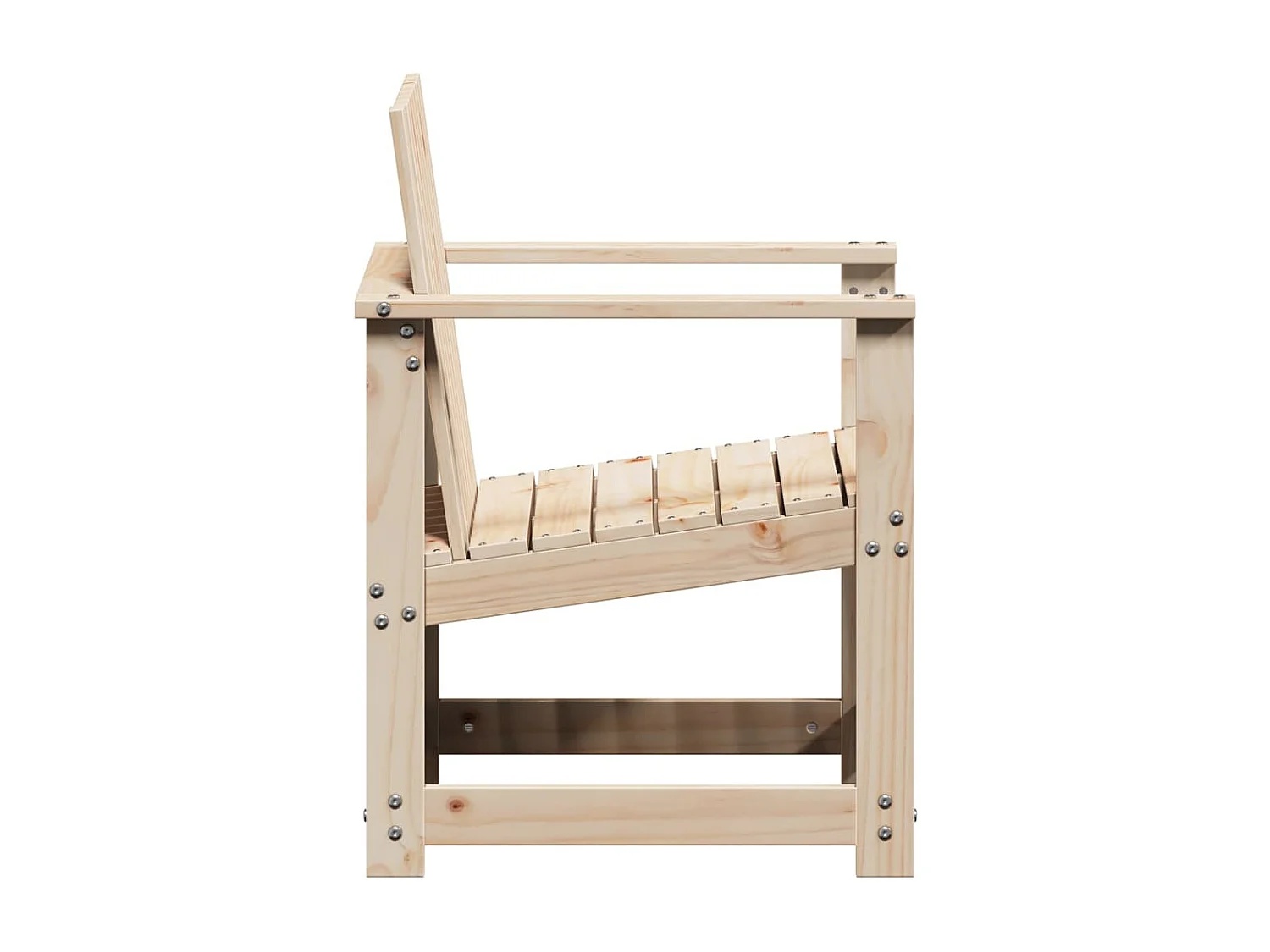 3-tlg. Garten-Lounge-Set Massivholz Kiefer