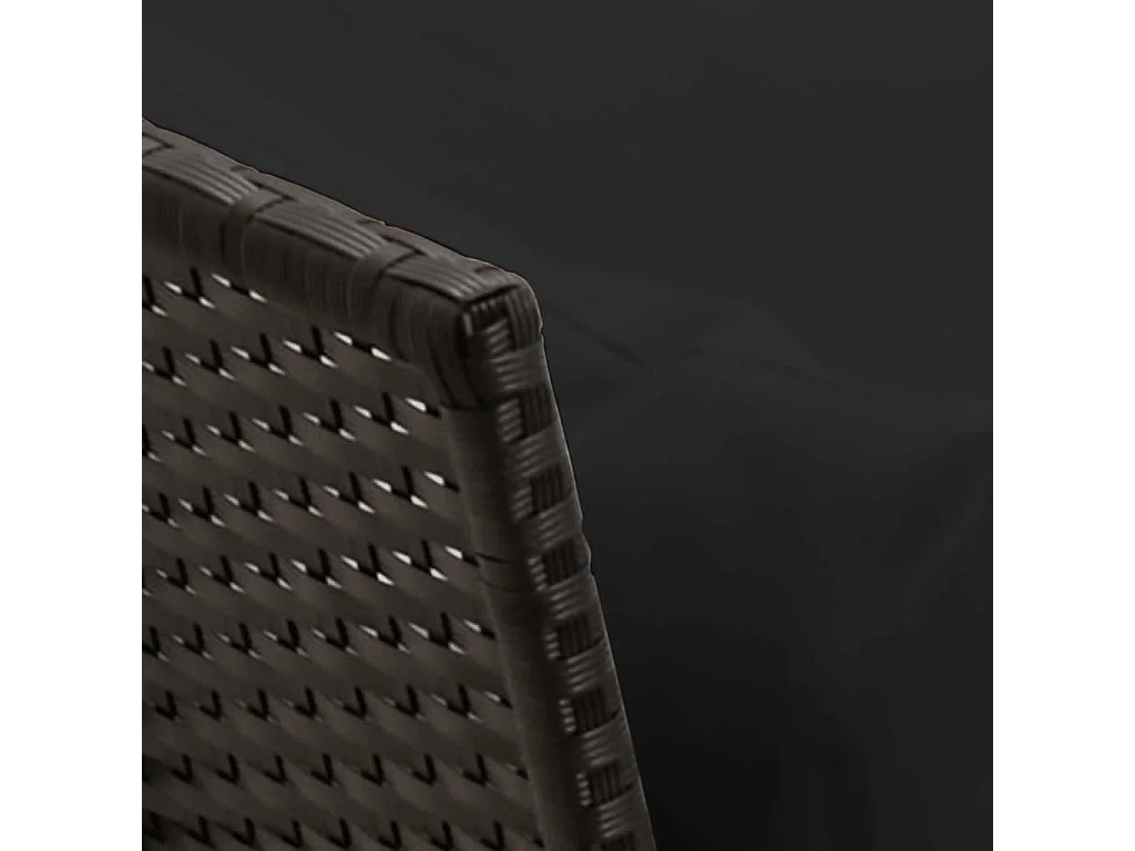 Gartensofa mit Kissen Schwarz Poly Rattan