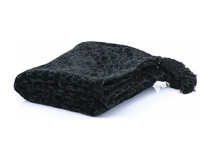 Couverture Furnilux Mercy - Noir - 170 x 130 cm