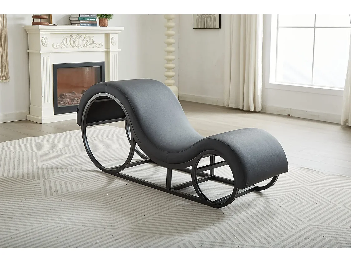 Tantra Stoel Furnilux - Zwart Synthetisch Leer - Ergonomisch Design