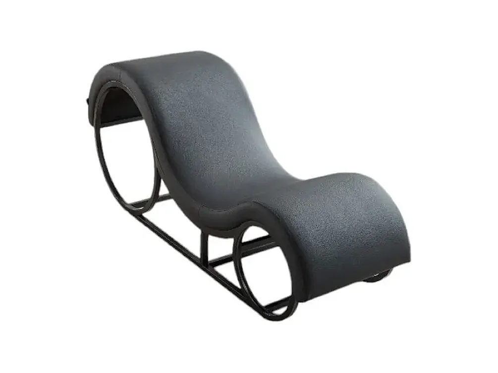 Tantra Stuhl Furnilux - Schwarzes Kunstleder - Ergonomisches Design