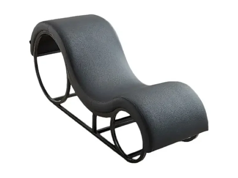 Tantra Stuhl Furnilux - Schwarzes Kunstleder - Ergonomisches Design