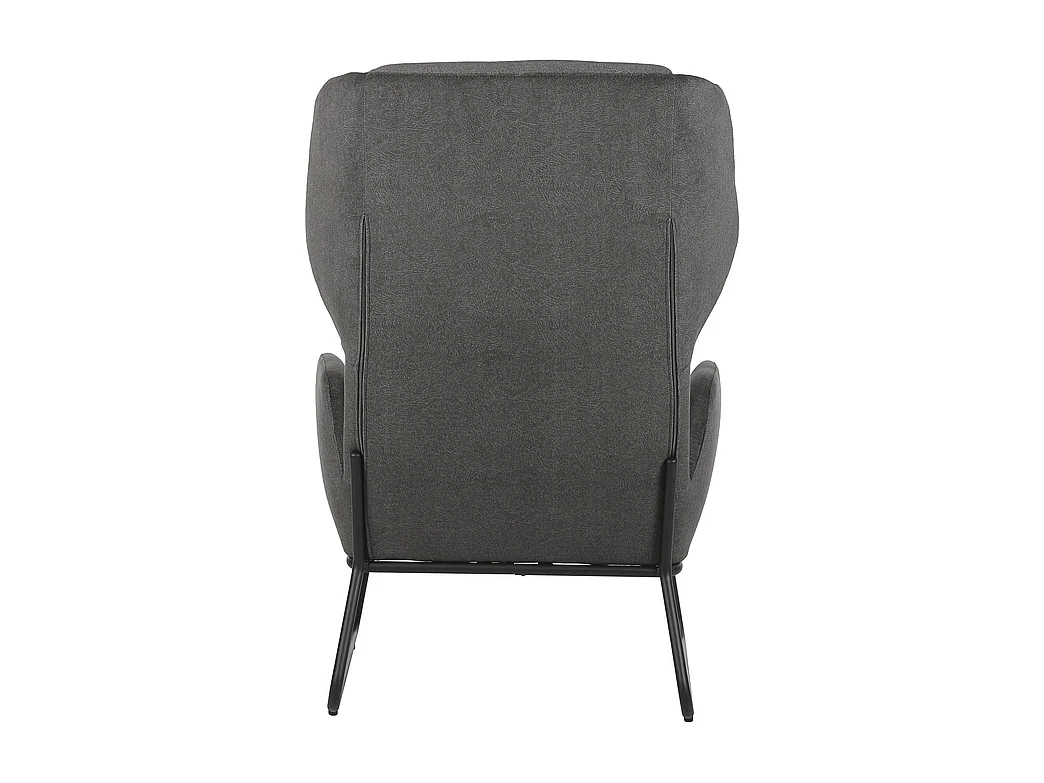 Fauteuil Furnilux - Simili cuir gris 65x69x110 cm - Élégance moderne