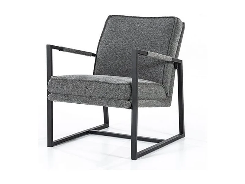 Fauteuil Furnilux Isaac - Grijs - Relaxstoel met armleuning