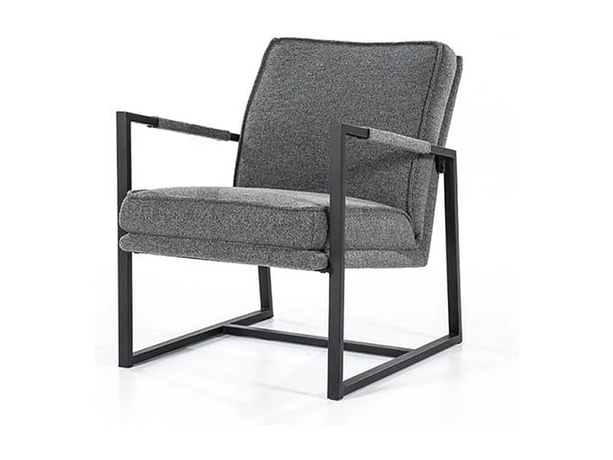 Fauteuil Furnilux Isaac - Grijs - Relaxstoel met armleuning