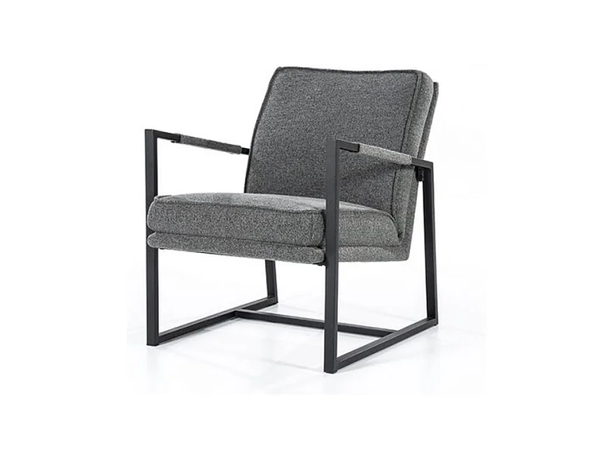 Fauteuil de relaxation Furnilux Isaac - Gris - Accoudoirs confortables