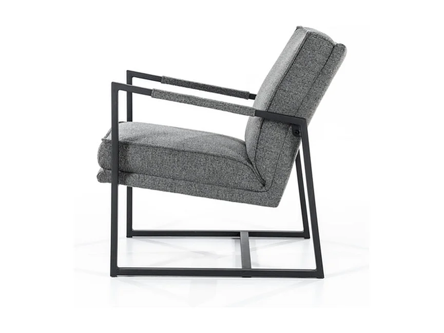 Fauteuil de relaxation Furnilux Isaac - Gris - Accoudoirs confortables