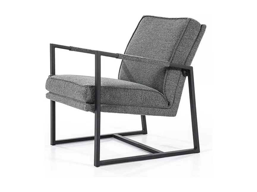 Fauteuil de relaxation Furnilux Isaac - Gris - Accoudoirs confortables