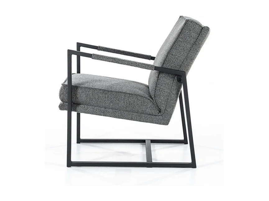 Fauteuil de relaxation Furnilux Isaac - Gris - Accoudoirs confortables