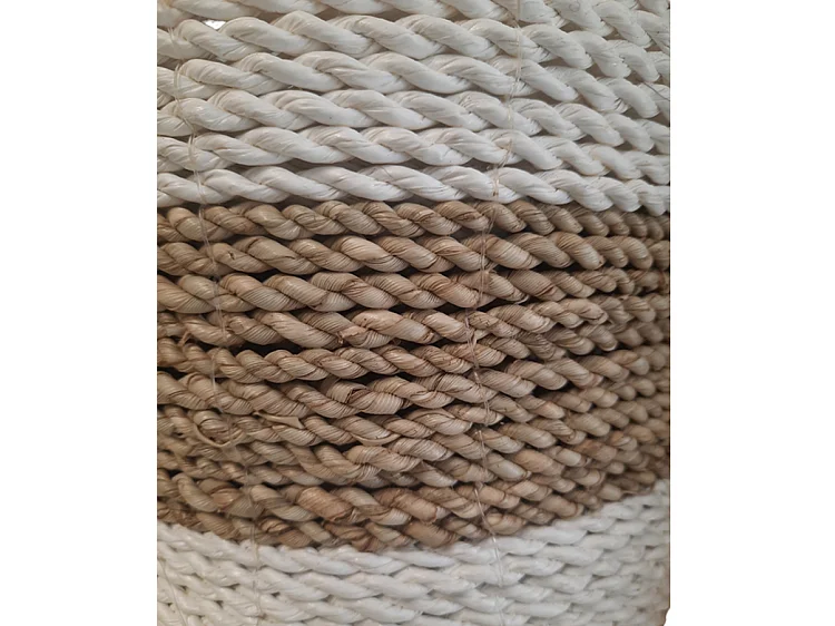 Plantenbakken Furnilux - Wit en Beige - Set van 3 stuks