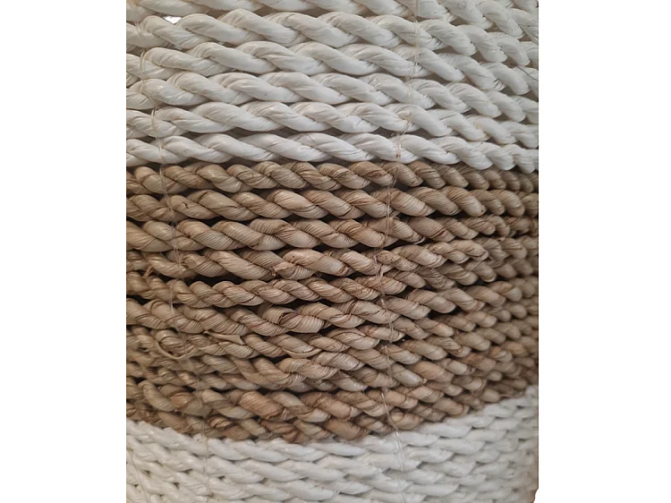 Plantenbakken Furnilux - Wit en Beige - Set van 3 stuks