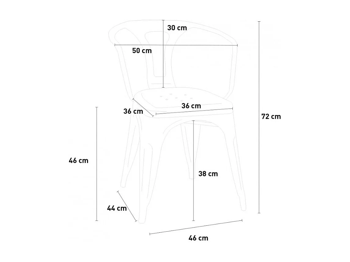 Ensemble de table 90x90 cm bar restaurant 4 chaises Pineapple Martini