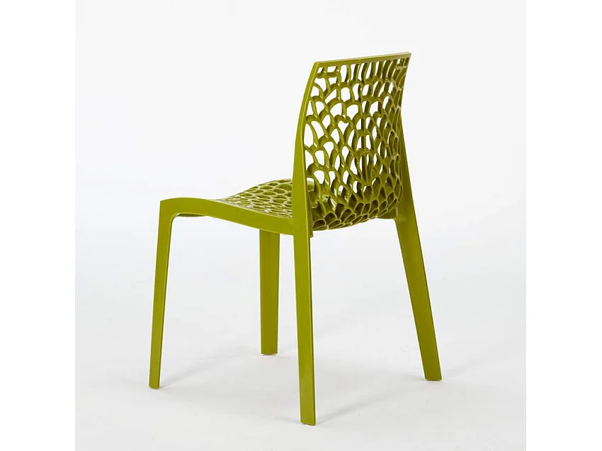 Ensemble de table 70x70cm avec 2 chaises colorées Cosmopolitan