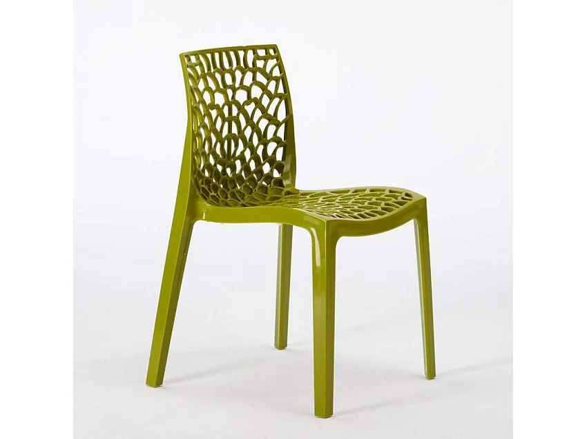 Ensemble de table 70x70cm avec 2 chaises colorées Cosmopolitan