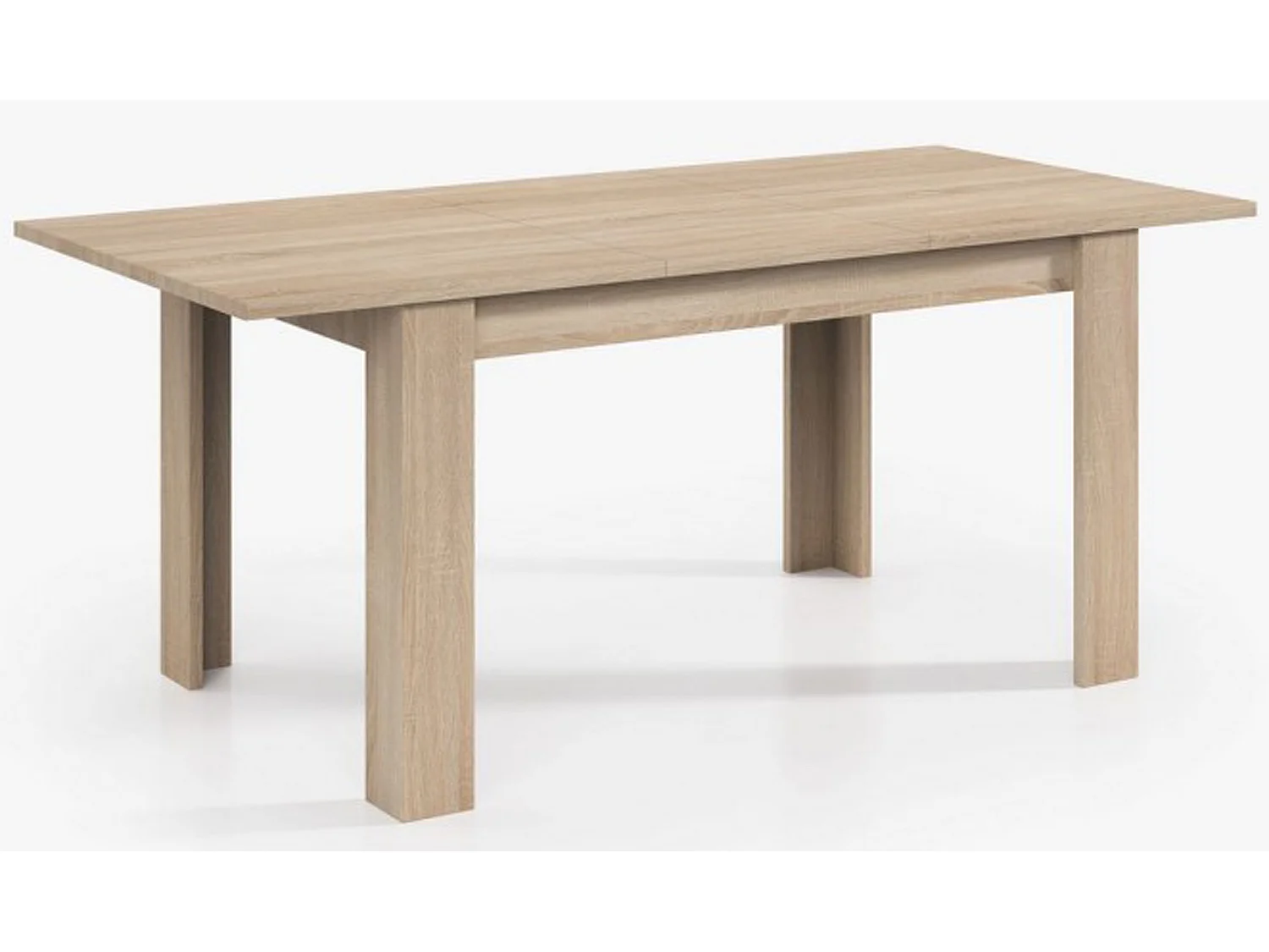 Table Extensible de salle à manger coloris chêne - Dim : H 78 x L 140-190 x P 90 cm
