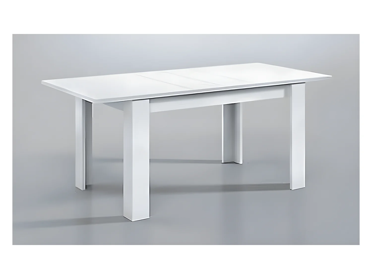 Table extensible salle à manger coloris Blanc Artik - 78 x 140-190 x 90 cm