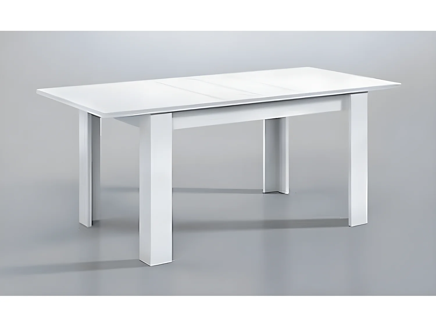 Table extensible salle à manger coloris Blanc Artik - 78 x 140-190 x 90 cm