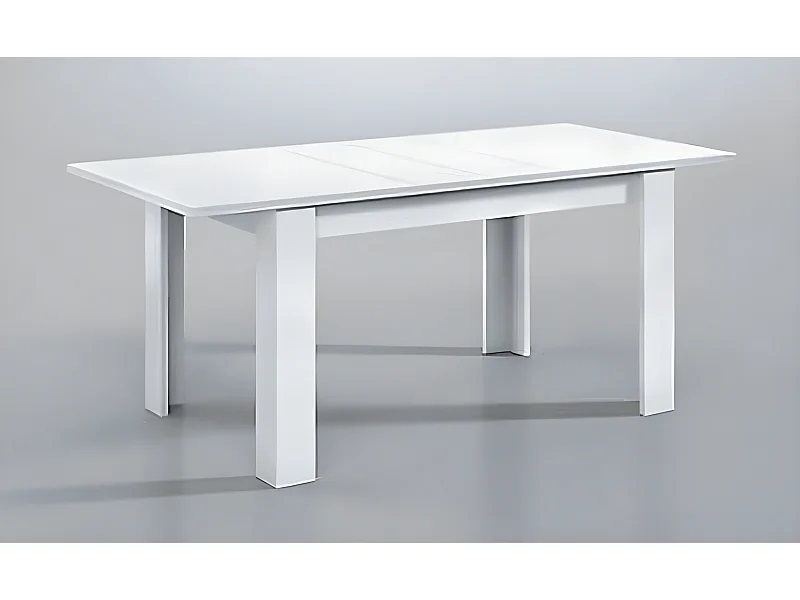 Table extensible salle à manger coloris Blanc Artik - 78 x 140-190 x 90 cm