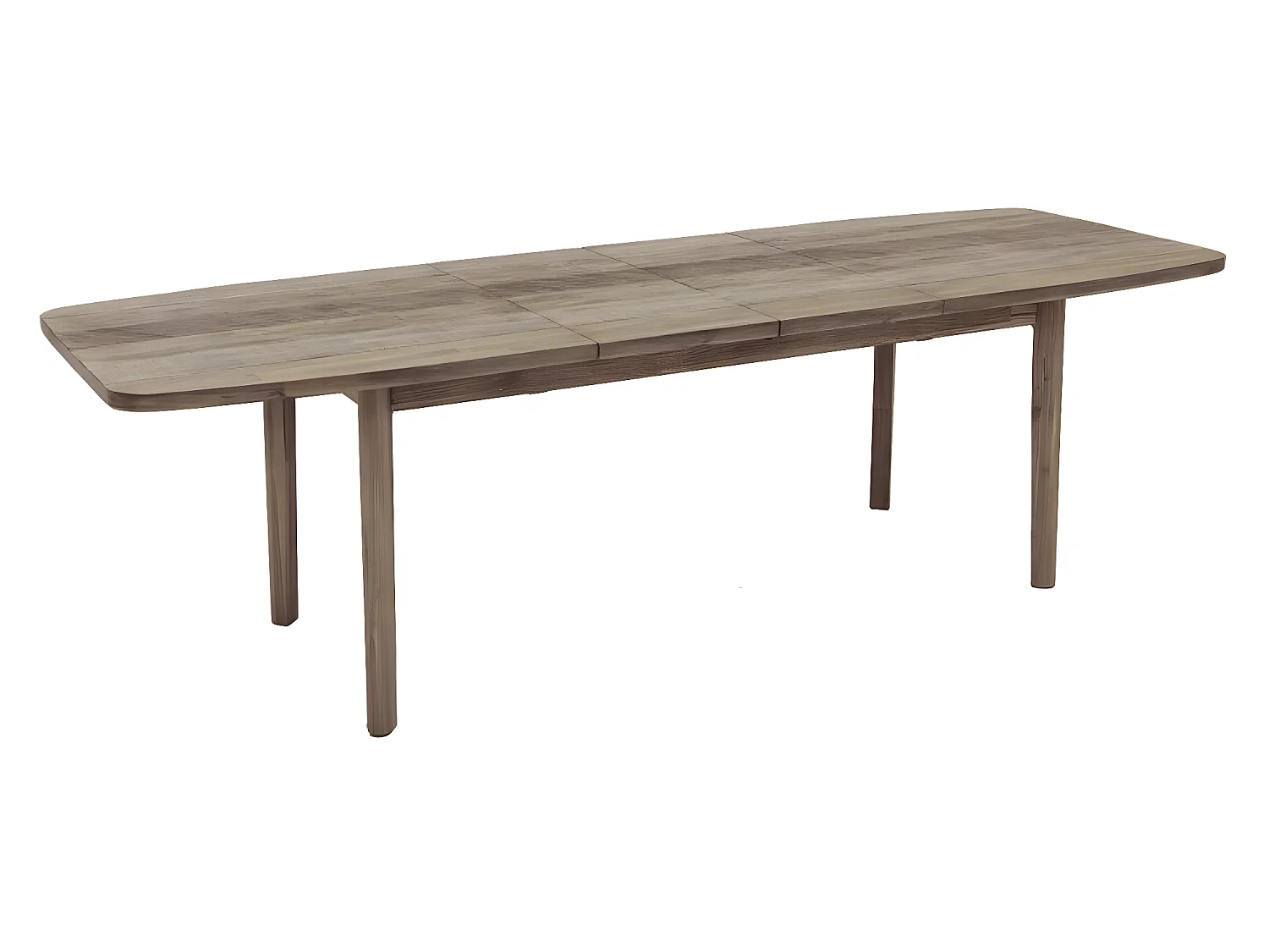 Table à manger extensible en bois coloris naturel - L. 180/260 x l. 90 x H. 76 cm