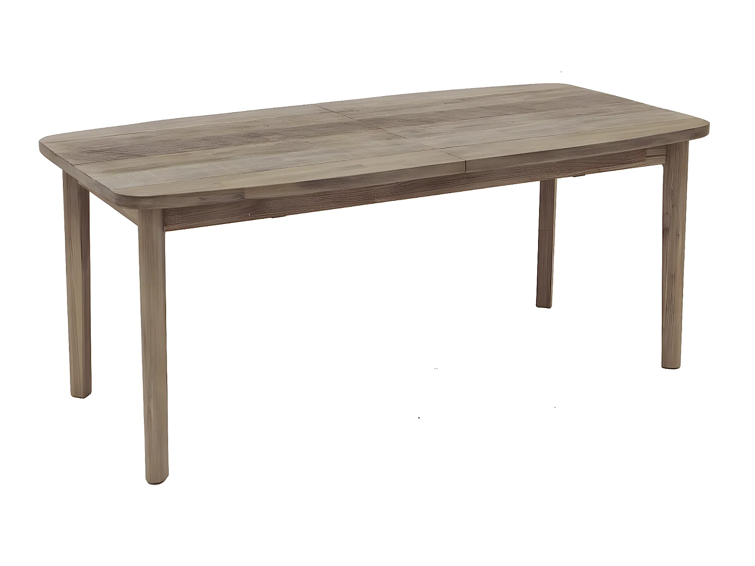Table à manger extensible en bois coloris naturel - L. 180/260 x l. 90 x H. 76 cm