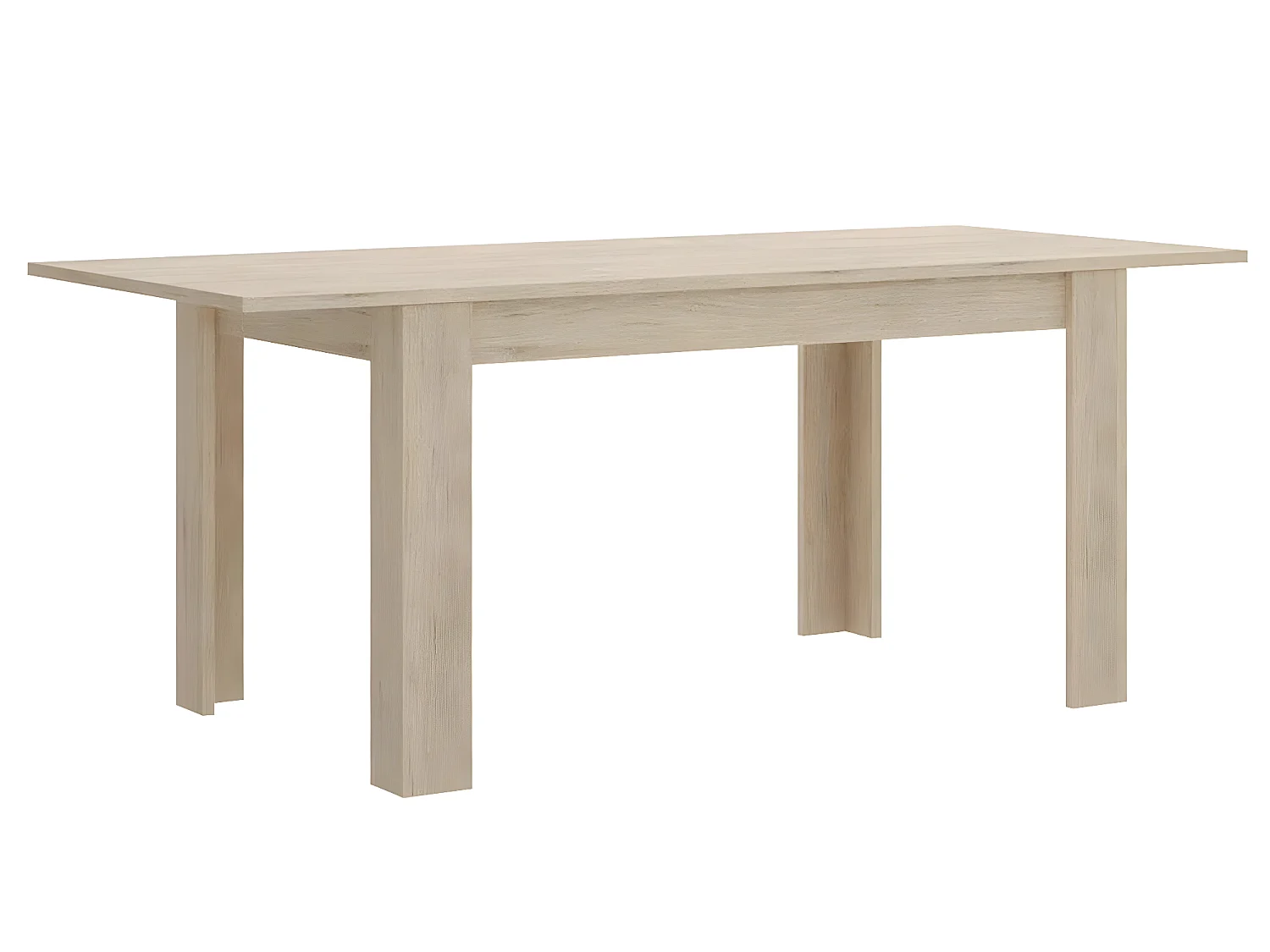 Table de salon extensible coloris naturel - Longueur 140-190 x Hauteur 77 x Profondeur 90 cm