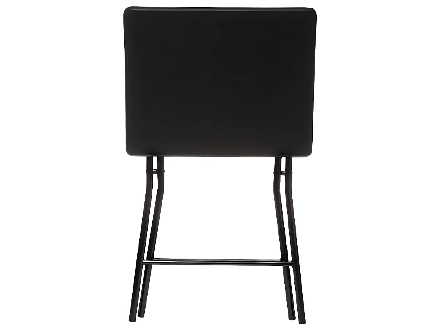 Table de bar pliante en métal coloris noir - L.60 x l.60 x H.103 cm