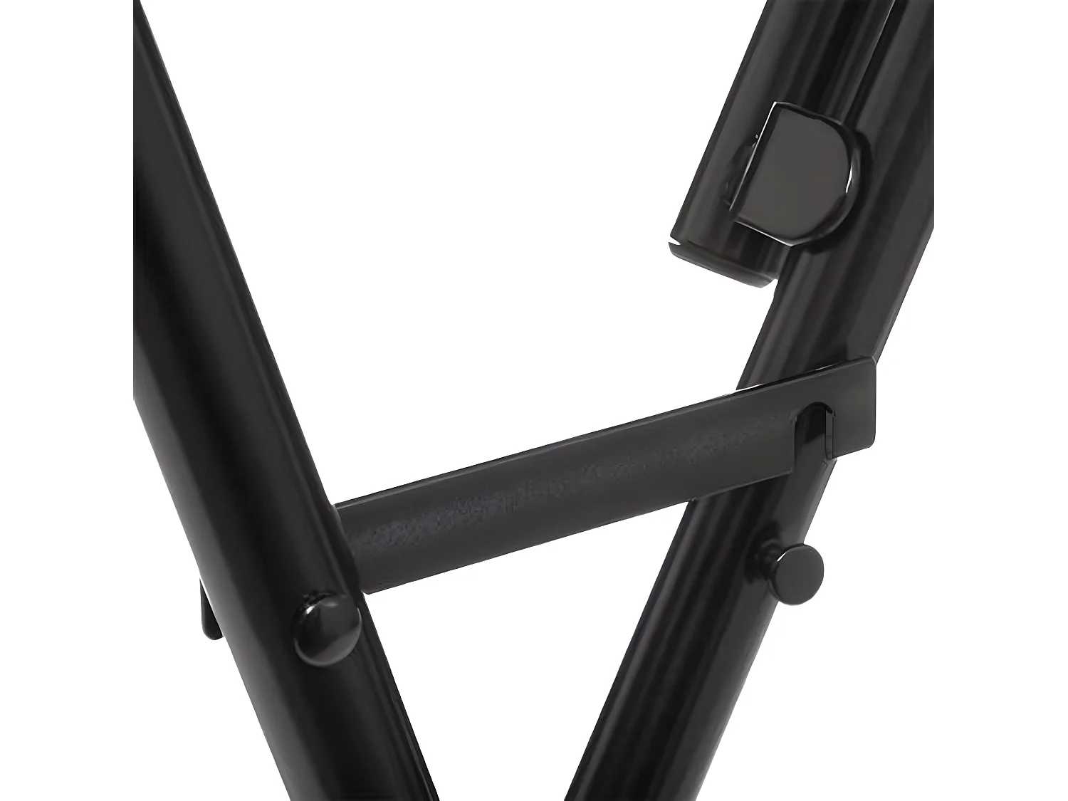 Table de bar pliante en métal coloris noir - L.60 x l.60 x H.103 cm