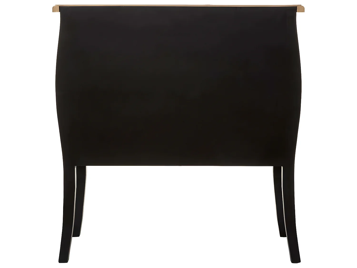 Commode 3 tiroirs coloris noir - Longueur 74 x Profondeur 37 x Hauteur 76 cm