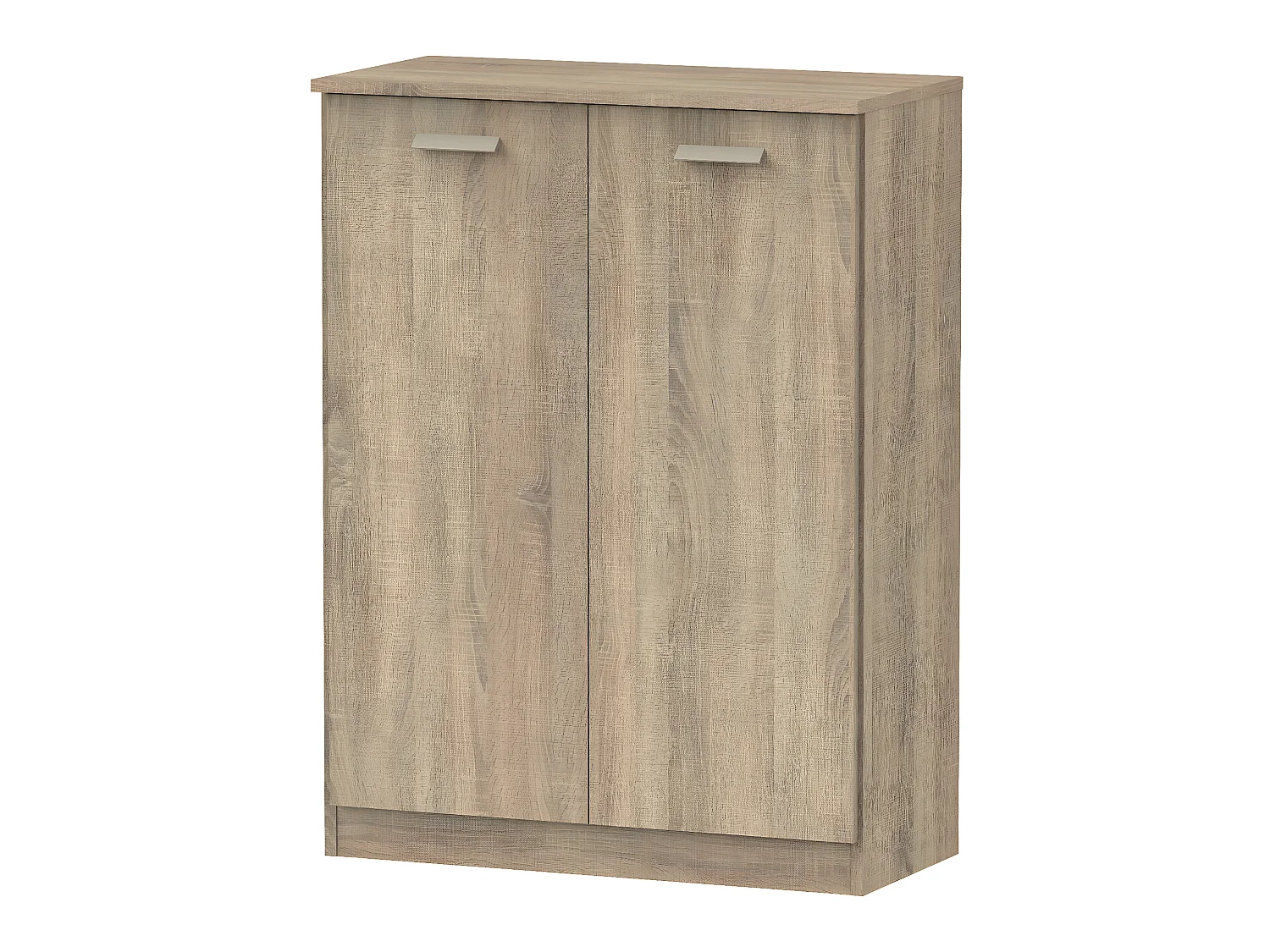 Commode avec 2 portes coloris Cambrian - Hauteur 101 x Longueur 74 x Profondeur 36 cm