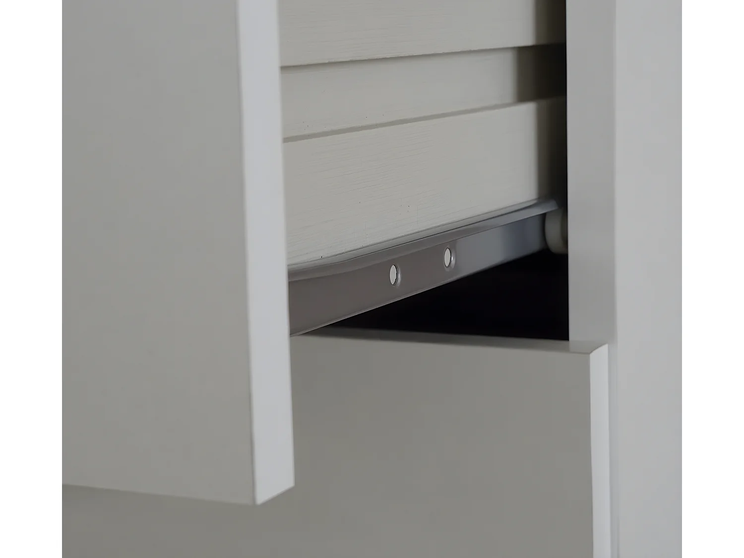 Commode Meuble de rangement coloris blanc - Hauteur 78 x Longueur 74 x Profondeur 40 cm