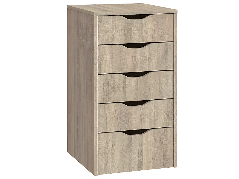 Commode Meuble de rangement coloris Cambrian - Hauteur 71 x Longueur 40 x Profondeur 43 cm