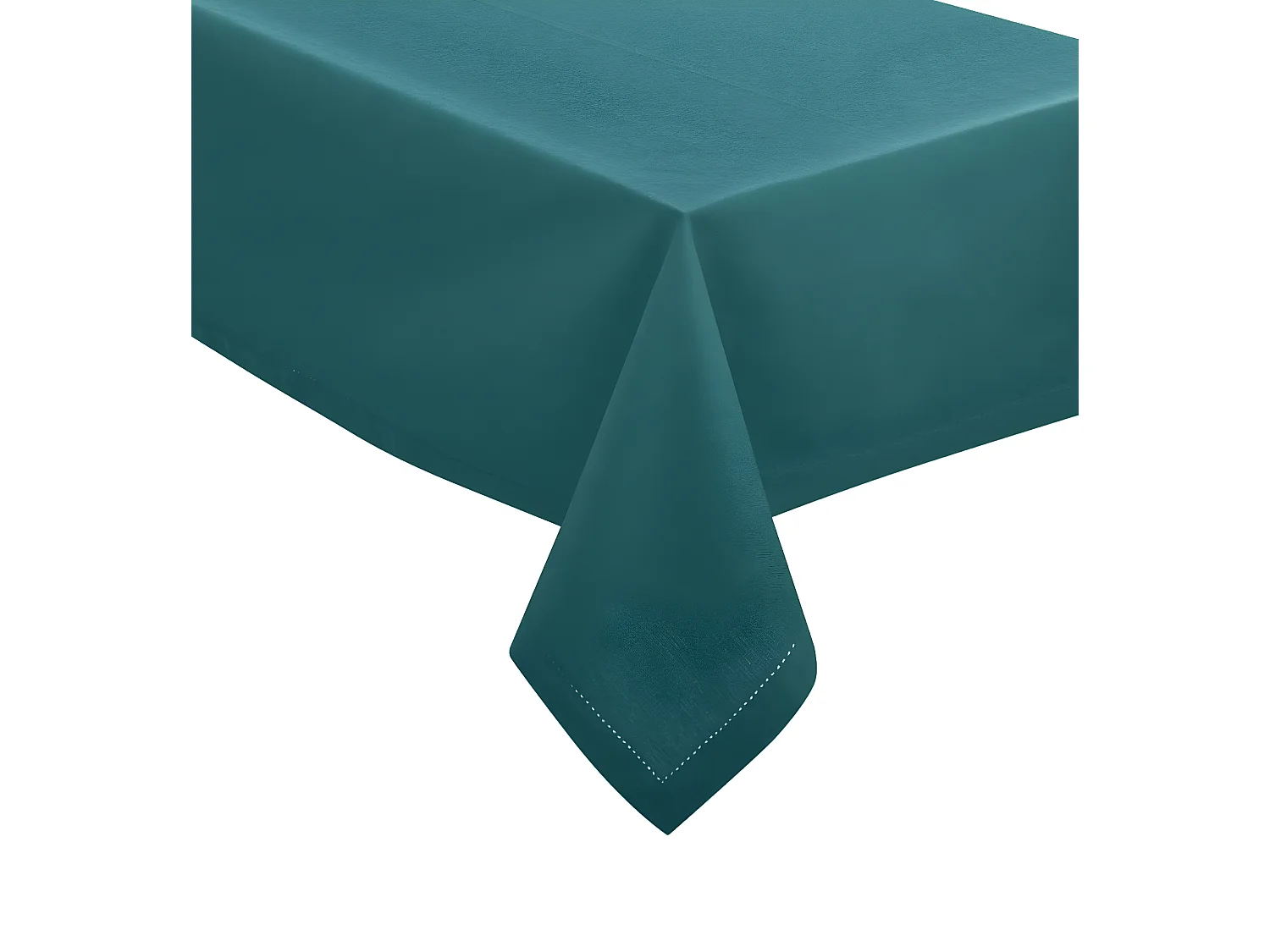 Lot de 12 serviettes de table coloris bleu canard en coton - L. 40 x l. 40 cm