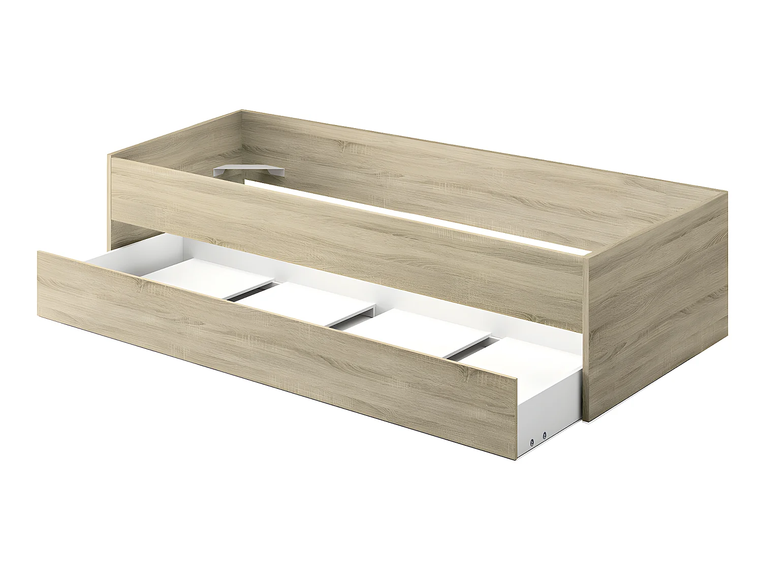 Lit gigogne coloris Cambrian - Hauteur 54 x Longueur 202 x Profondeur 97 cm