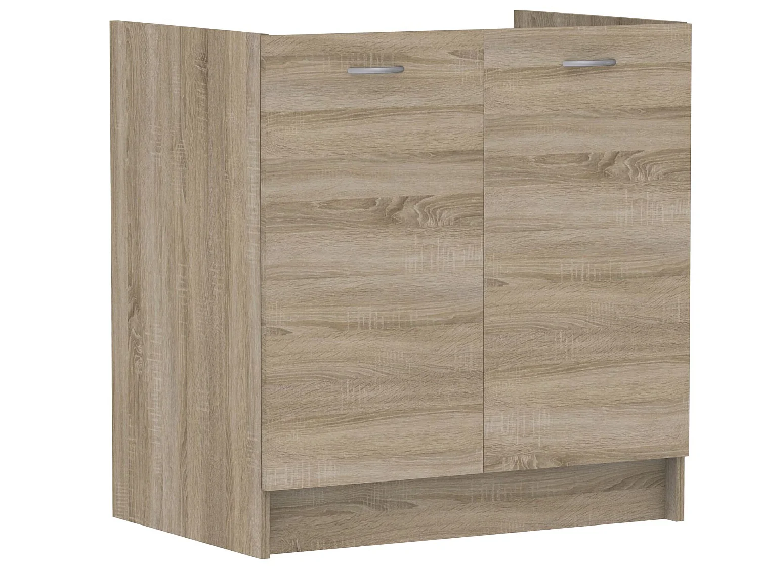 Cuisine complète Mila 7 éléments couleur chêne sonoma avec plan de travail inclus - Longueur 180/240 cm