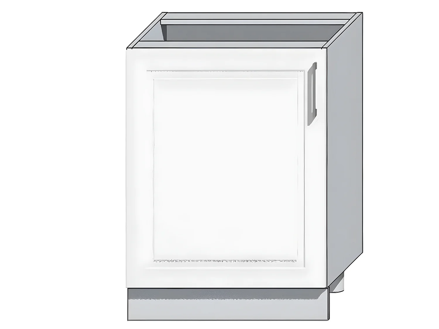 Cuisine complète Nela 7 éléments couleur blanc brillant - Longueur 180/240 cm