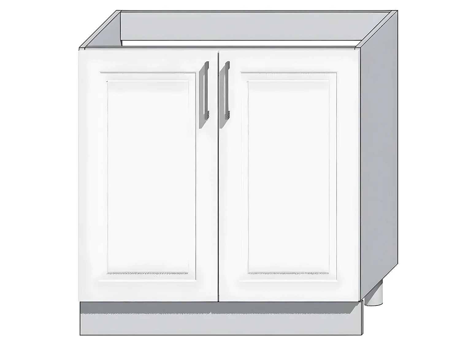 Cuisine complète Nela 7 éléments couleur blanc brillant - Longueur 180/240 cm