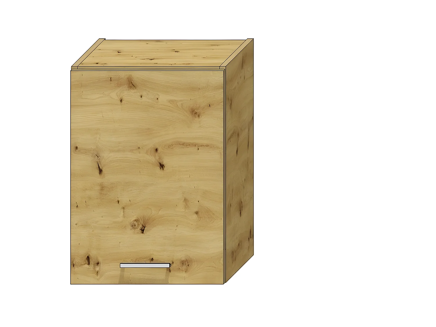 Cuisine complète Mila 5 éléments couleur chêne artisan avec plan de travail inclus - Longueur 120/180 cm