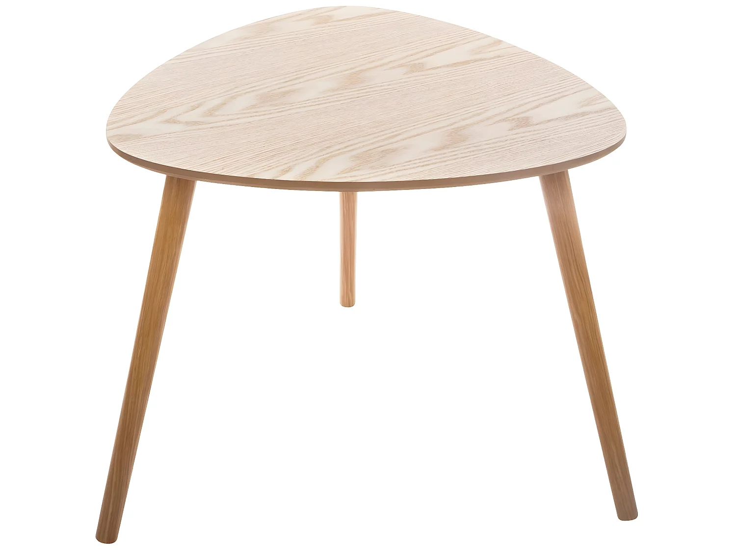 Lot de 3 tables à café en bois coloris naturel