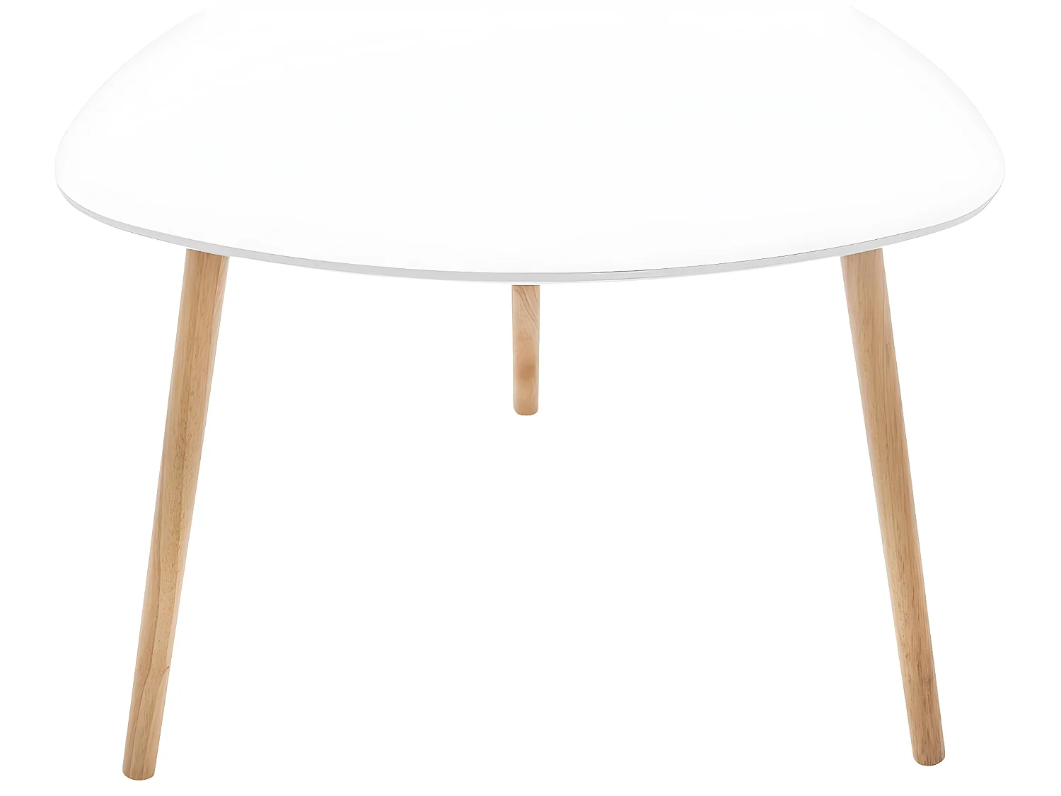 Lot de 3 tables à café en MDF et chêne coloris blanc