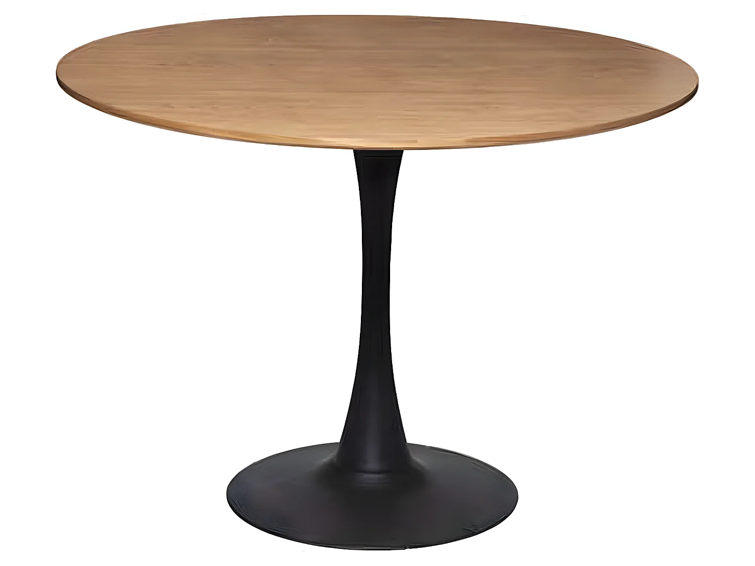Table à manger ronde en bois coloris naturel - diamètre 102 x Hauteur 74 cm
