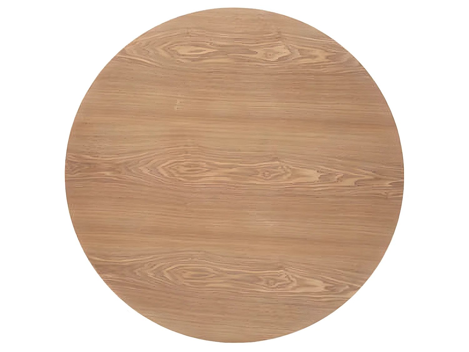 Table à manger ronde en bois coloris naturel - diamètre 102 x Hauteur 74 cm
