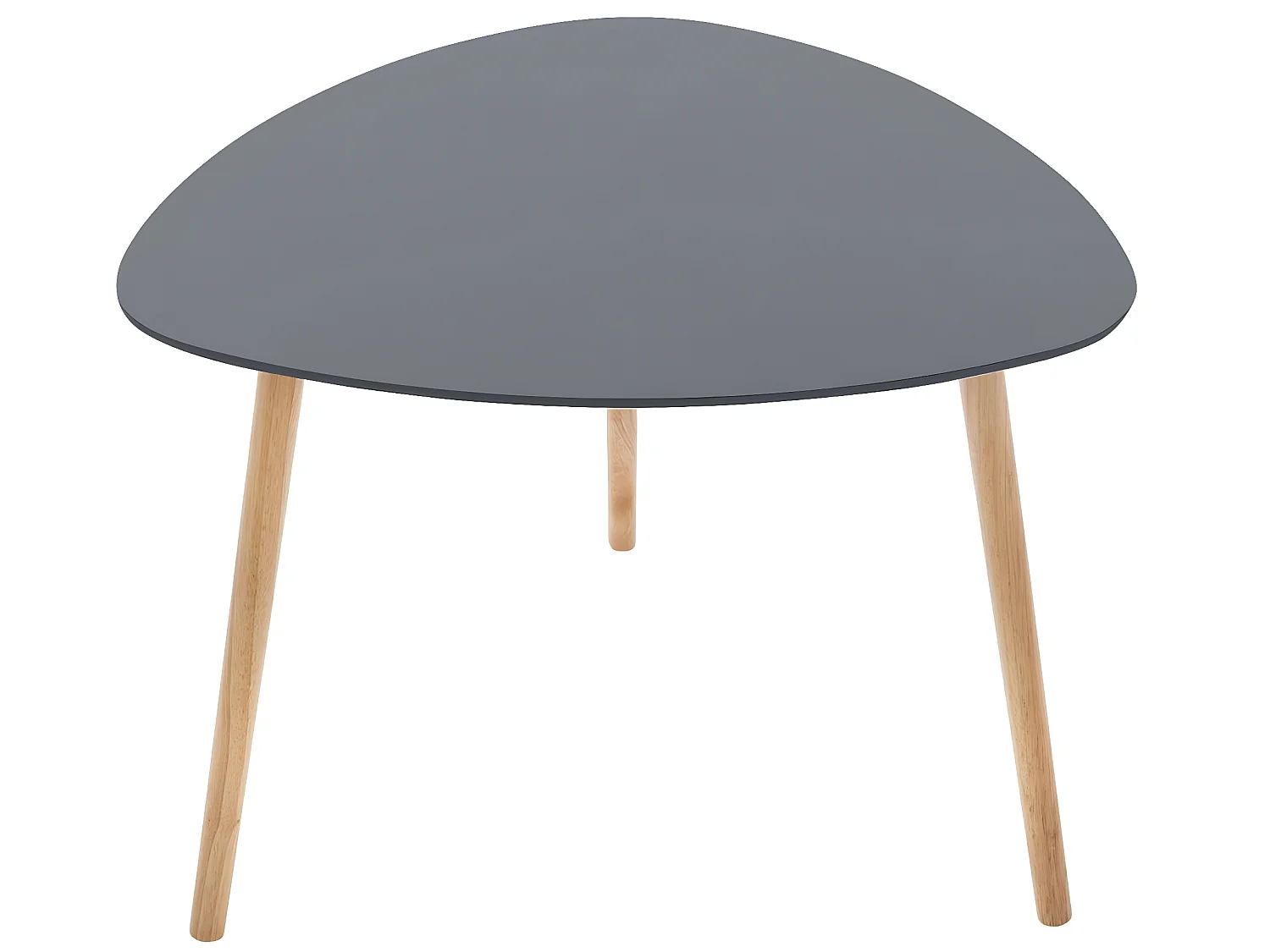 Lot de 3 tables à café en MDF et chêne, couleurs assorties